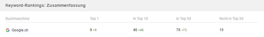 Ranking SEO Zürich